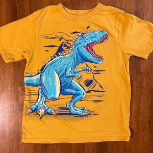 Mustard Yellow Dinosaur Graphic Tee | Boys Size S(5/6) | The Children’s Place
